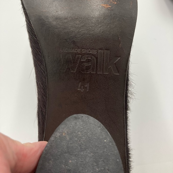 Walk London | Brown mohair booties - Picture 5 of 5